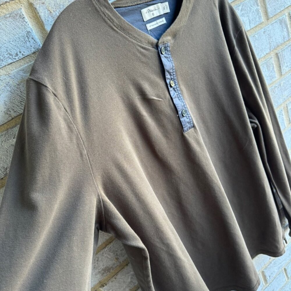 3.1 Phillip Lim Long Sleeve Pullover Henley Tee Shirt Men's Size XL. - Picture 6 of 7